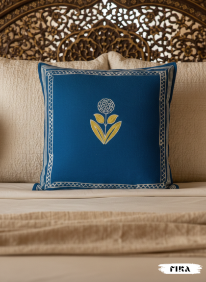 Blue Heritage Cushion Cover