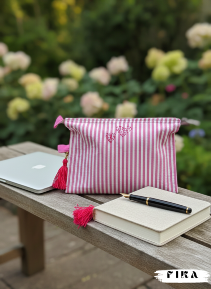 Pink lines pouch