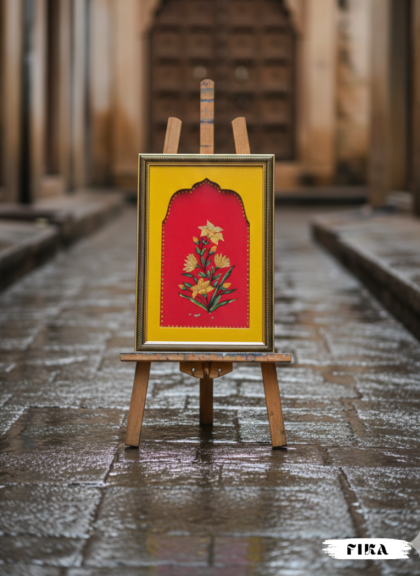 Jharoka Heritage painiting – Golden Bloom