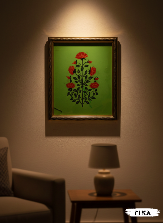 Heritage Square – Red & Green Harmony