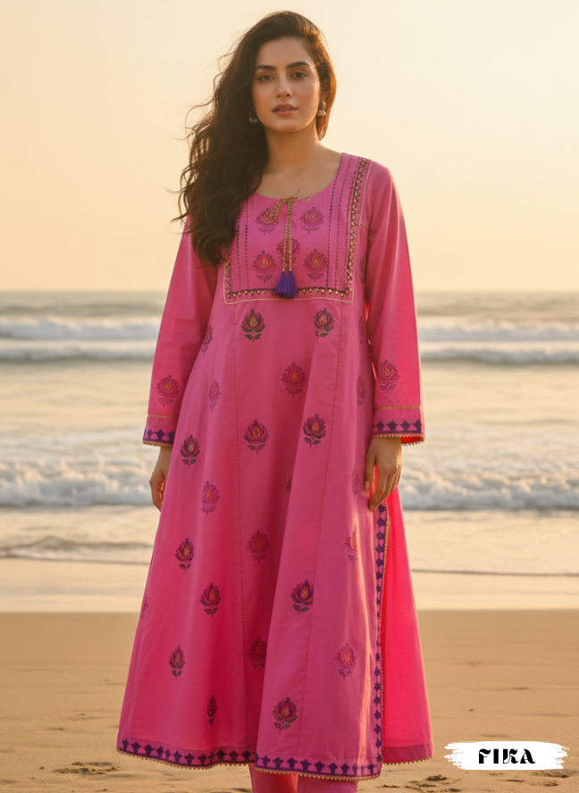 candy flower Kurta