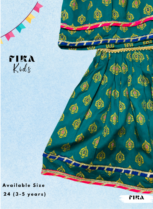 Emerald Frock Sharara Set