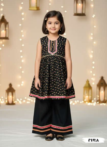 Noir Frock Palazzo Set